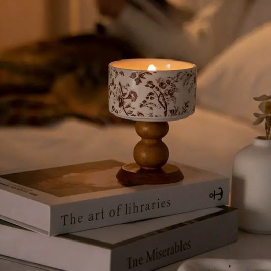 Scented Candle – Long-Lasting Fragrance | Multiple Scents Available (Camellia, Rose & Oud, Gardenia, White Tea, English Pear & Freesia)