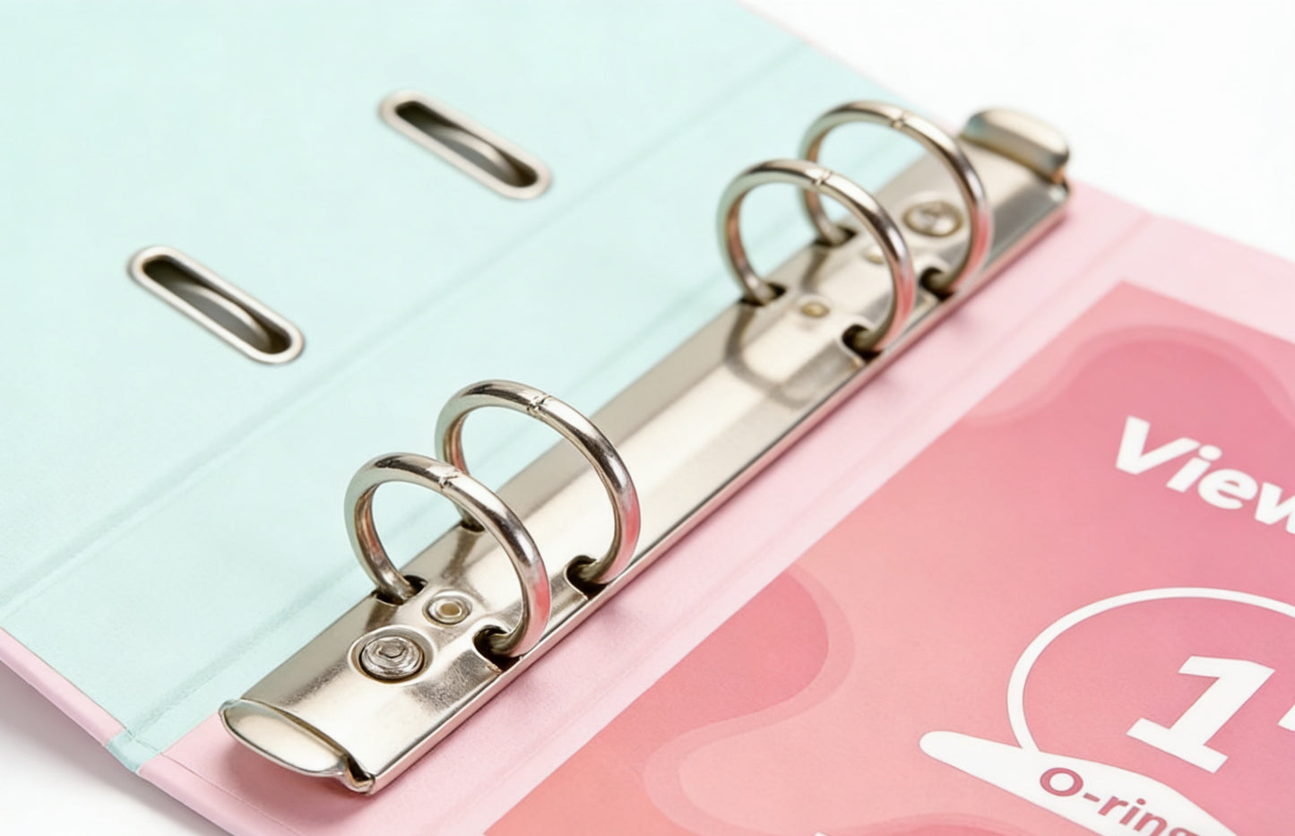 1 Inch 3 Ring Binders 4 Pack - Built Stronger with Safer Edges, Clear View Cover with Inside Pockets, Cute Pastel Colors for School & Office