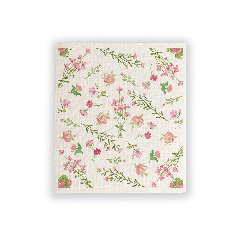 🧽🫧Imported German Wood Pulp Cotton Cleaning Cloths, Printed Swedish Dishcloths, Reusable Kitchen Dish Towels