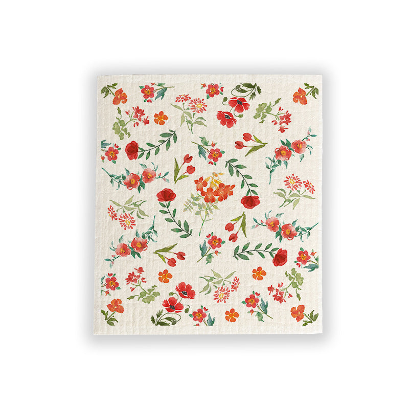 🧽🫧Imported German Wood Pulp Cotton Cleaning Cloths, Printed Swedish Dishcloths, Reusable Kitchen Dish Towels