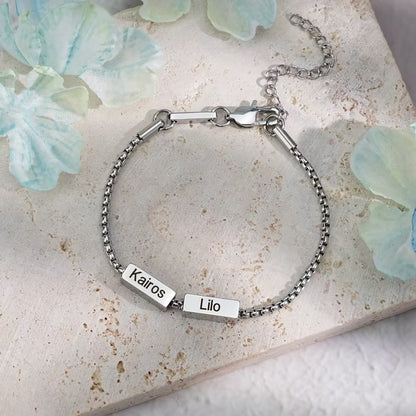 Custom Engraved Stainless Steel Bracelet