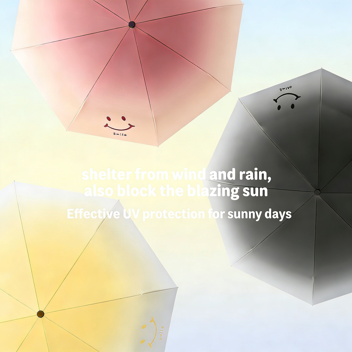 🔥Gradient, minimalist design, perfect for sun and rain, sun protection, and UV protection🔥