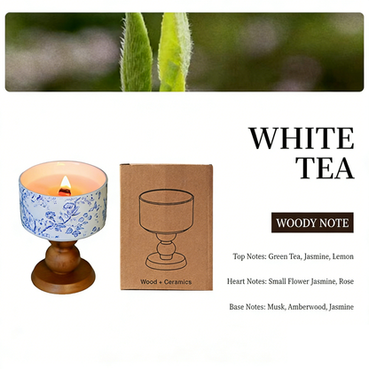 Scented Candle – Long-Lasting Fragrance | Multiple Scents Available (Camellia, Rose & Oud, Gardenia, White Tea, English Pear & Freesia)