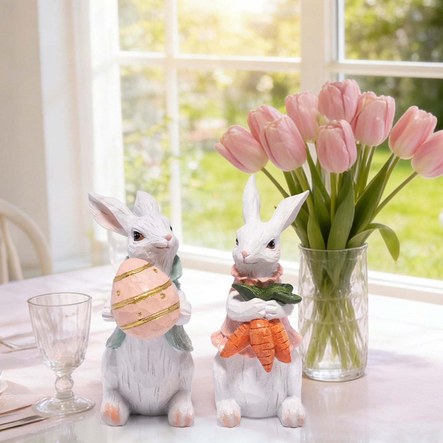 🔥🔥Hot-Sale Easter Gift 30% OFF - Cute Bunny Figurine Decor🐰🐰