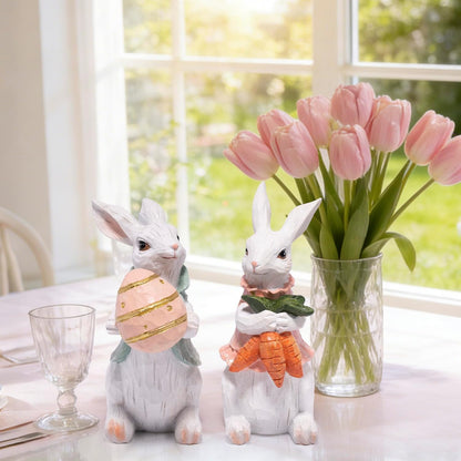 🔥🔥Hot-Sale Easter Gift 30% OFF - Cute Bunny Figurine Decor🐰🐰