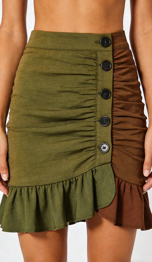 Lrregular pleated Skirt