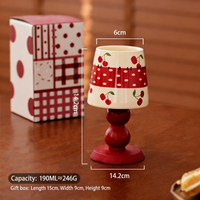 Cherry Ceramic Footed Cup
