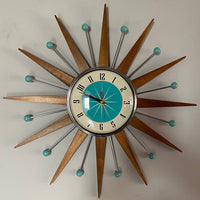 Blue sun clock