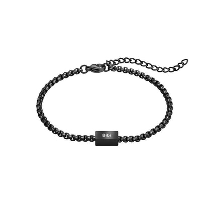 Custom Engraved Stainless Steel Bracelet