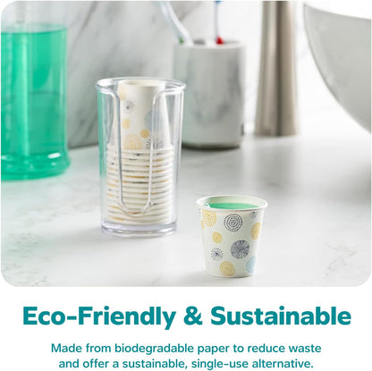 🌱 100 Pack 3 oz Disposable Paper Cups Biodegradable Eco Friendly Party Cups