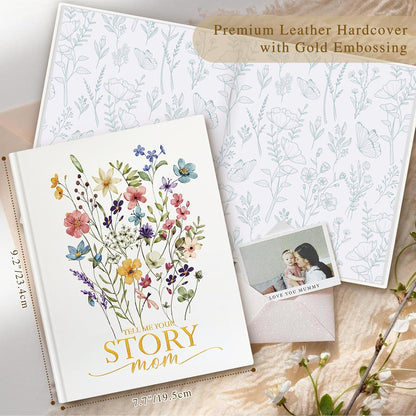 Lanpn Mom Life Story Book Journal with 270+ Prompts Gift for Mom