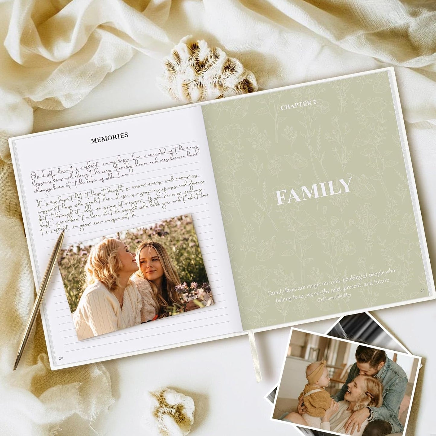Lanpn Mom Life Story Book Journal with 270+ Prompts Gift for Mom