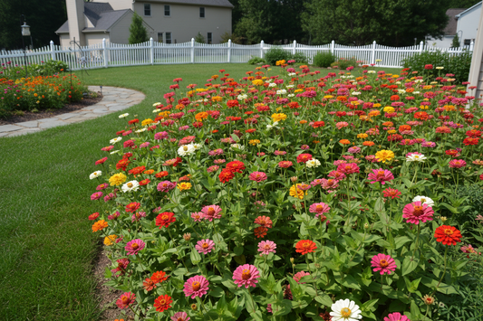 Premium Zinnia Flower Seeds – High Germination, Fast Blooming & Long-Lasting Garden Flowers