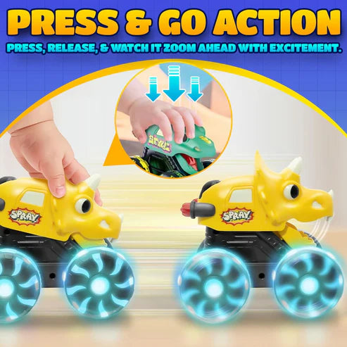🔥Hot-Sale🔥 Gift 40% OFF-Dino Dash: The Press & Go Racing Squad 🦖