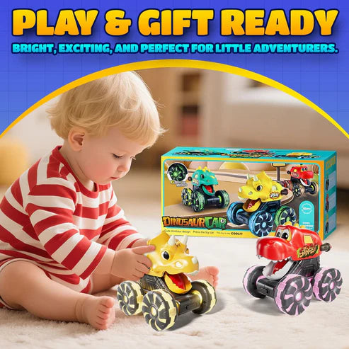🔥Hot-Sale🔥 Gift 40% OFF-Dino Dash: The Press & Go Racing Squad 🦖