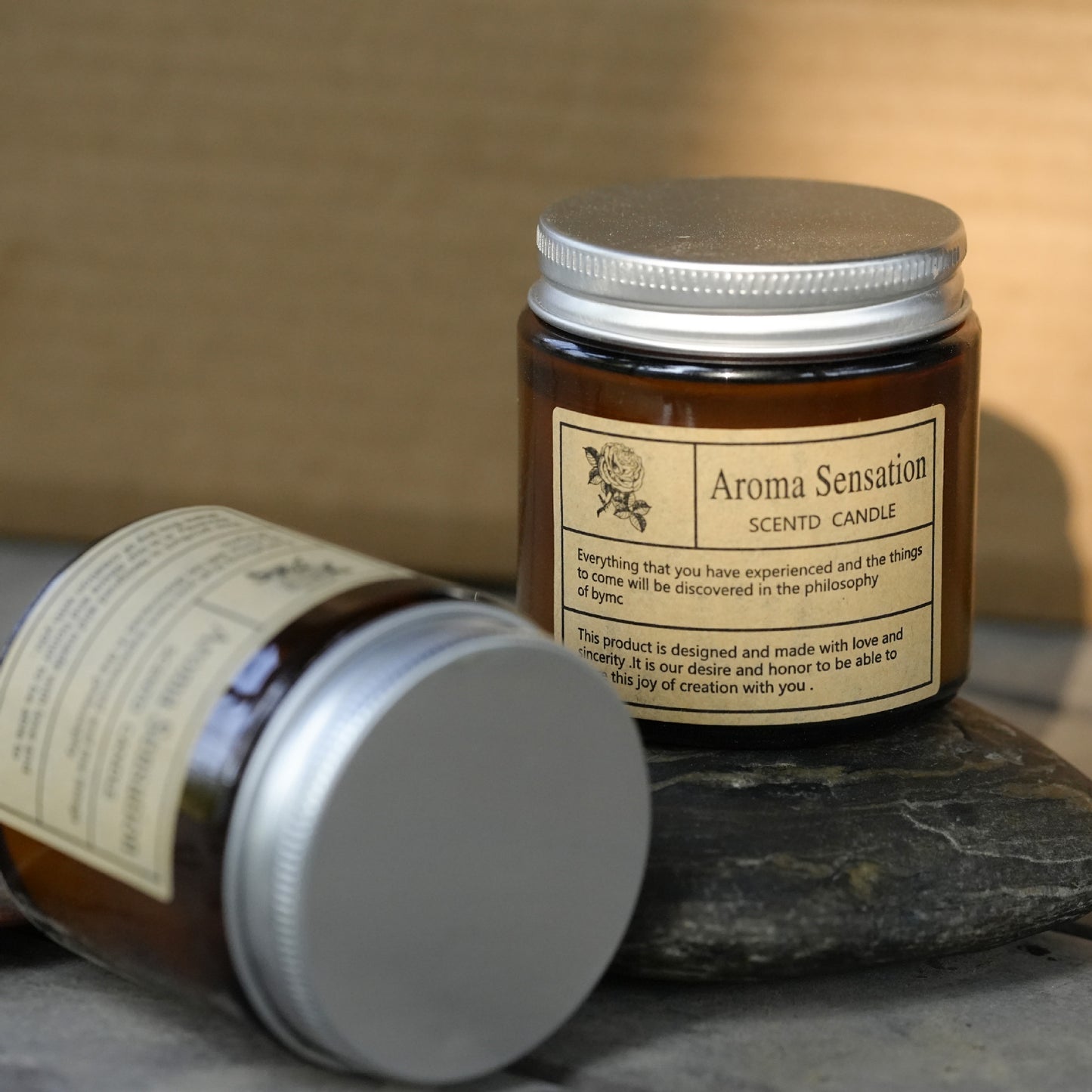 Aroma Sensation Scented Candle | Amber Jar Home Fragrance