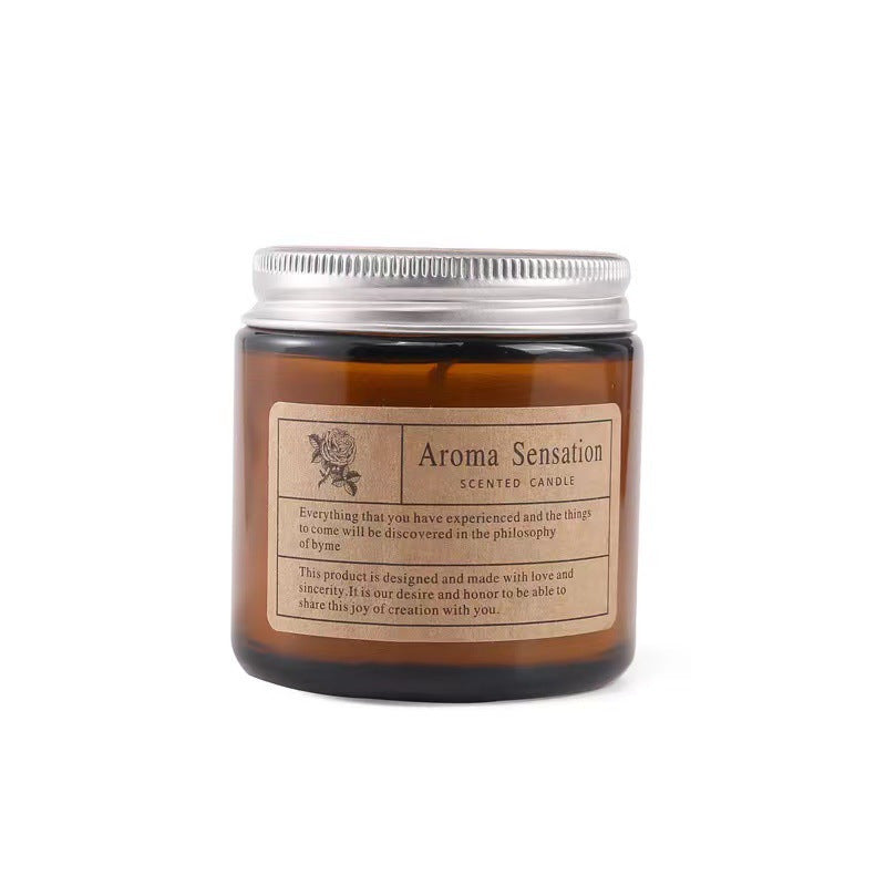 Aroma Sensation Scented Candle | Amber Jar Home Fragrance