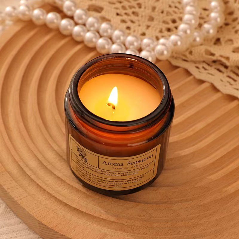 Aroma Sensation Scented Candle | Amber Jar Home Fragrance
