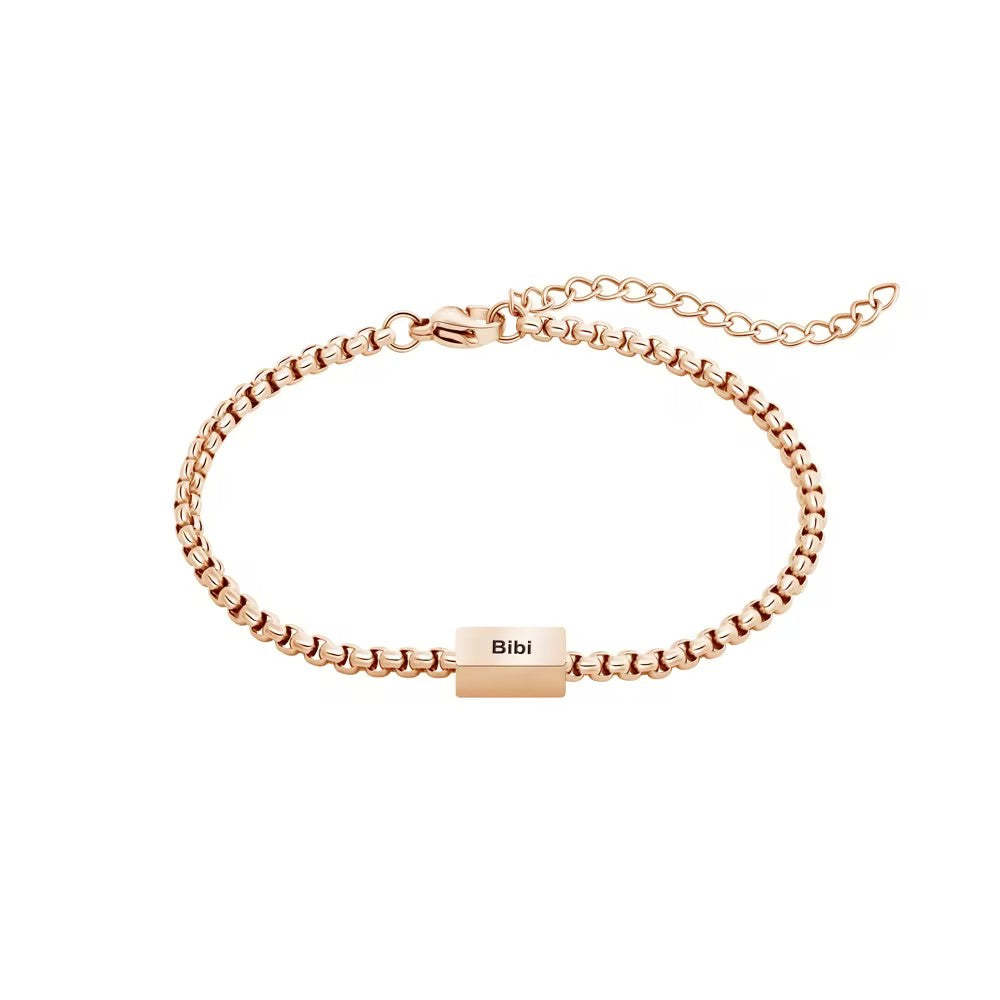 Custom Engraved Stainless Steel Bracelet