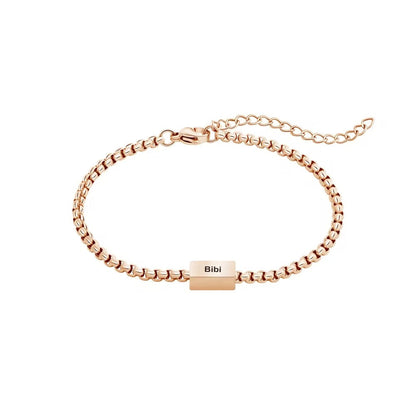 Custom Engraved Stainless Steel Bracelet