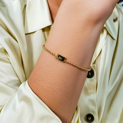 Custom Engraved Stainless Steel Bracelet